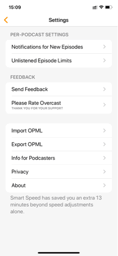 Import OPML into Apple Podcasts